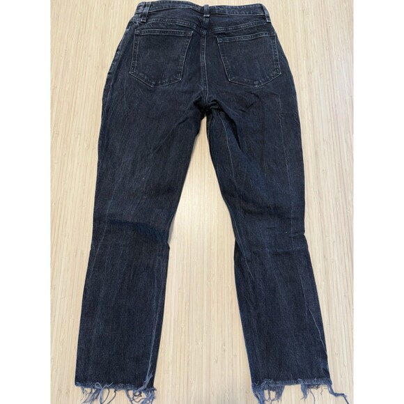 Abercrombie & Fitch High Rise Distressed Black Jeans - Picture 2 of 3